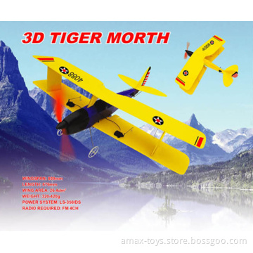 EP-408 Electric RC plane model 3D Tiger Morth, 4ch,Ready To Fly